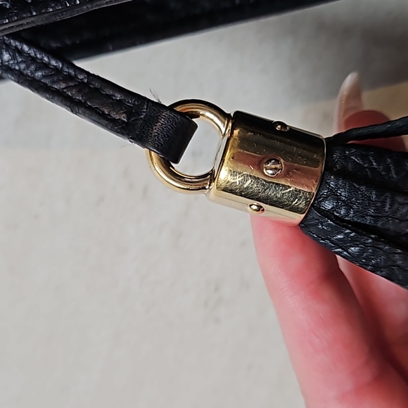 Gucci Soho Tassel Clutch Black Leather GG Logo - Picture 4 of 16